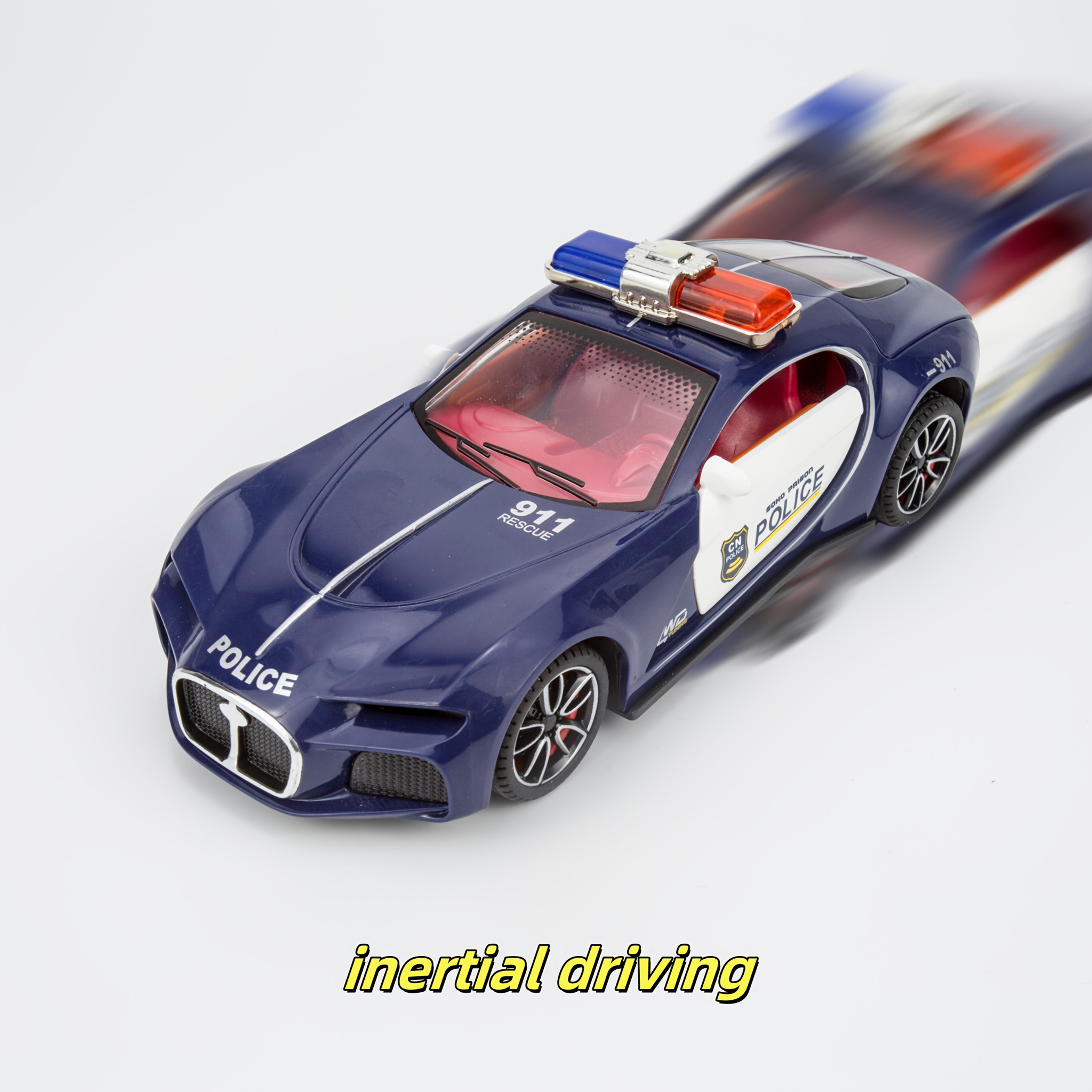 Wuling Toy Police Model Sports Car for Collectors